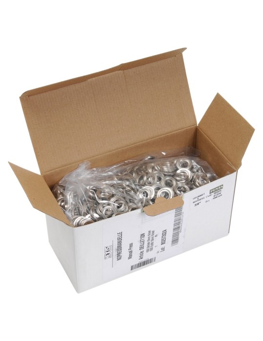 OEILLET10N - Oeillets 10mm en nickel pour presse x1000